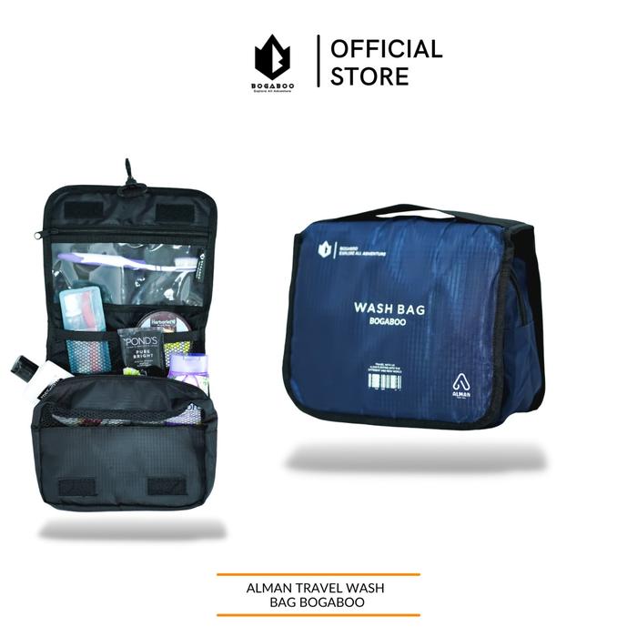Gambar Travel Wash Bag Bogaboo Seri ALMAN - Tas Perlengkapan Mandi -Tas Cosme - Biru dari EL ADVENTURE_NEW undefined Tokopedia