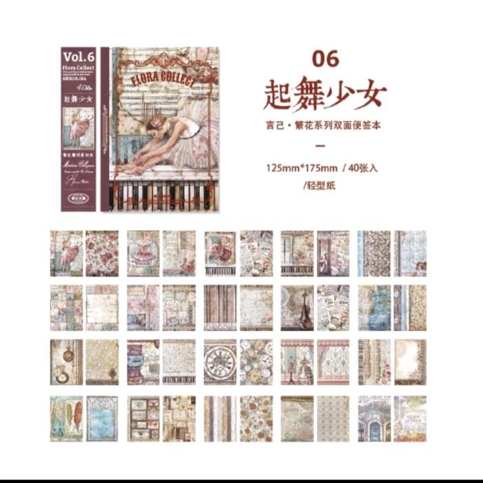 Gambar Kertas Scrapbook 2 sisi model Retro Vintage untuk Dekorasi - Vol.6 dari LaFeliciaCrafter undefined Tokopedia