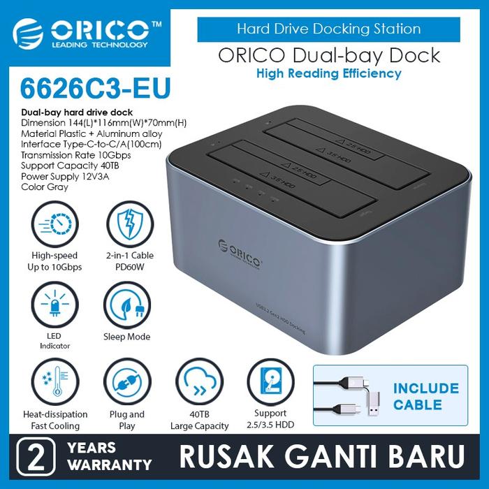 Promo ORICO SATA HDD/SSD 10Gbps USB-C Gen Docking