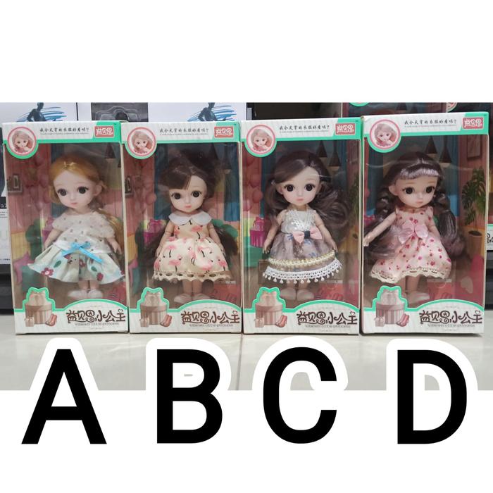 Gambar Mainan Anak BONEKA KOREA Princess Cantik Elegan 12 Join Doll 3D 16cm - Girls A dari Radabab undefined Tokopedia
