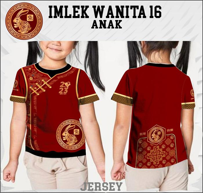 Gambar Jersey drifit sublime cheongsam imlek 2023 tahun baru cina 09 - Merah, 0 dari 100KAOS undefined Tokopedia