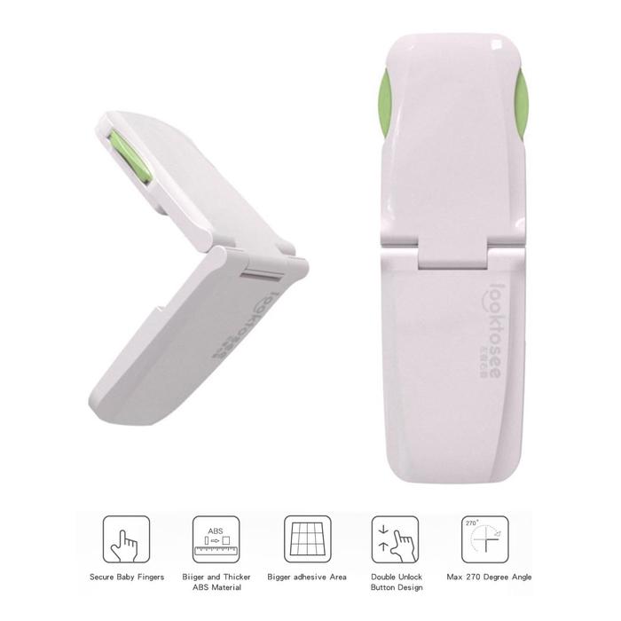 Gambar Pengaman Pintu Lemari Laci Kulkas Anak Baby Bayi Pengunci Looktosee - Hijau dari Cutteristic undefined Tokopedia