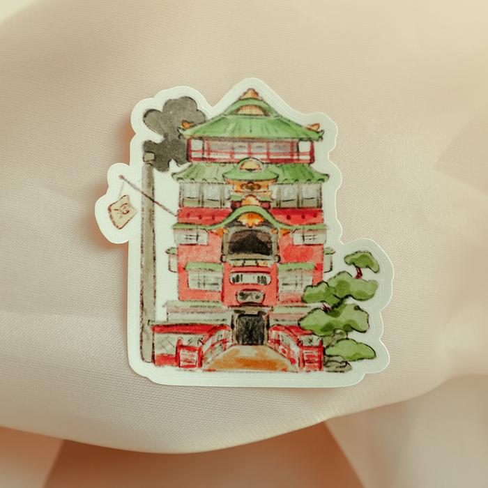 Gambar Ghibli House Vinyl Sticker - Bath House dari Mousshack undefined Tokopedia