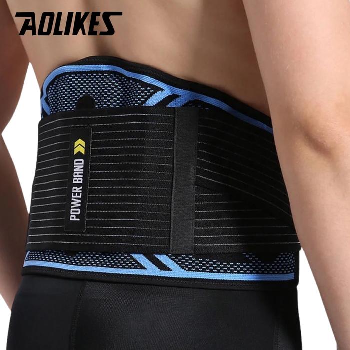Aolikes 7982 Waist Support Belt Weight lifting Bodybuilding BLACK M