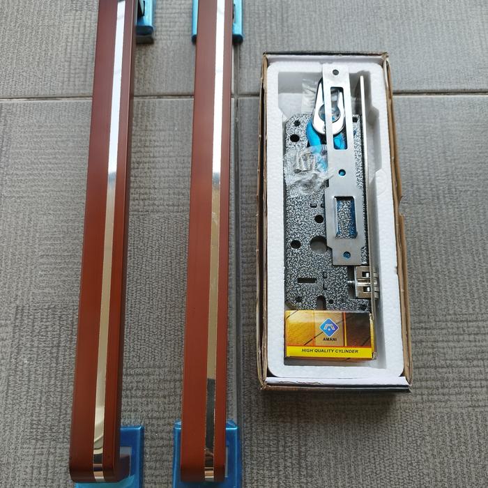 Gambar Paket handle pintu 45cm dan kunci pelor - gagang pintu rumah kupu - 1st hdle coklat dari HOSANA789 undefined Tokopedia