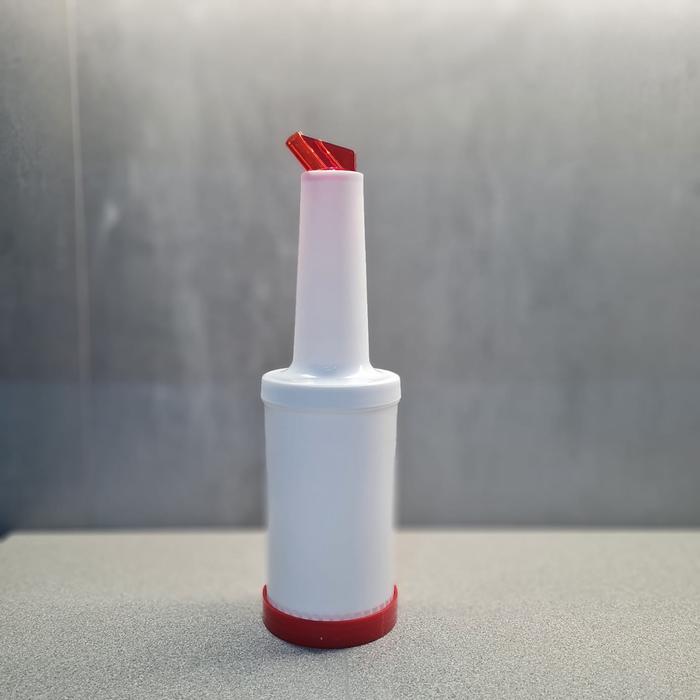 Gambar Store And Pour 1 liter Botol Putih Sirup Bar - Red dari houseofculinaire undefined Tokopedia