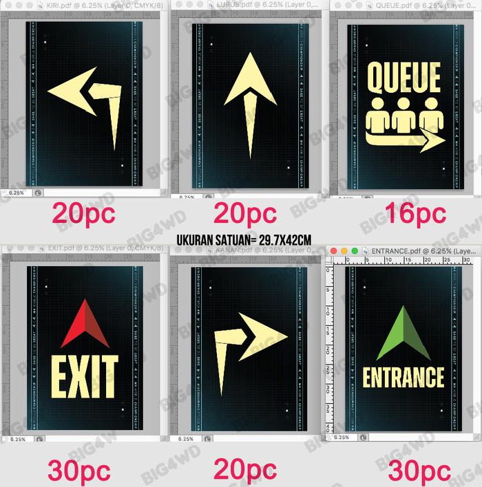 Gambar PESANAN KHUSUS STIKER LANTAI CUSTOM - ENTERANCE dari BIG4WD undefined Tokopedia