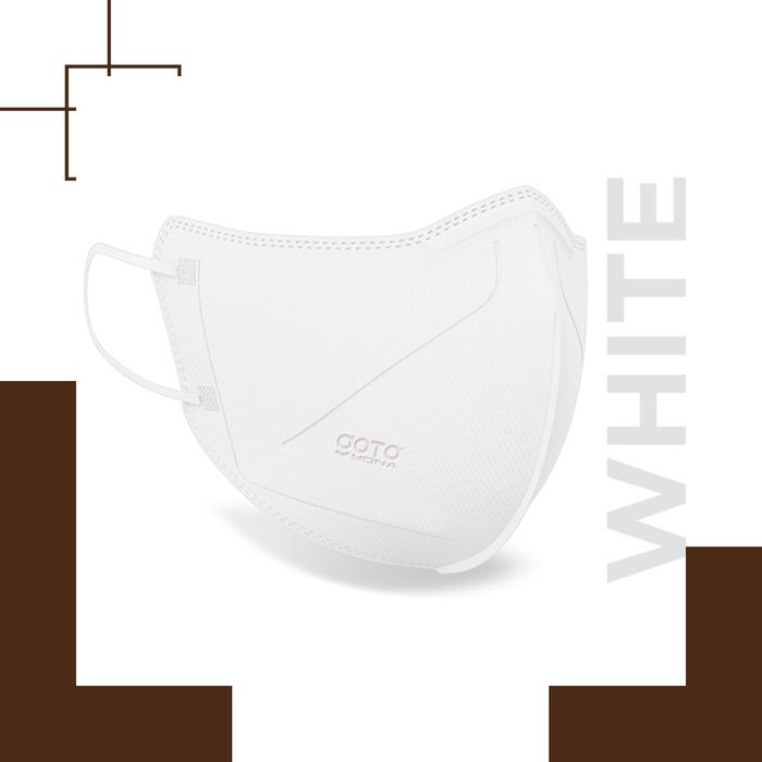 Gambar Goto Yona Masker Duckbill Earloop Kesehatan 4 Ply Face Mask 5D 4Ply - WHITE dari Livyo Shop undefined Tokopedia