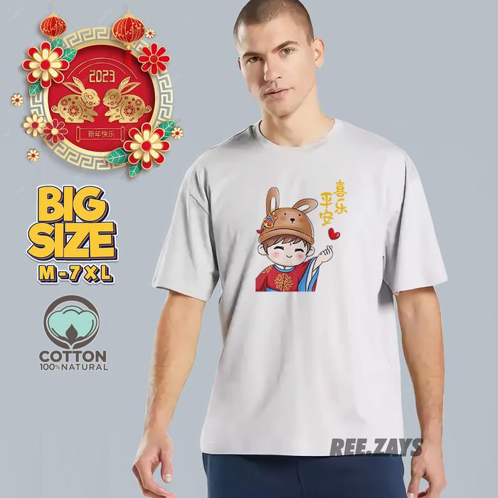 Gambar Kaos Imlek Shio Kelinci Big Size Jumbo Tahun 2023 S M L XL 7XL 37755 - PUTIH, 5XL dari REEZAYS.ID undefined Tokopedia
