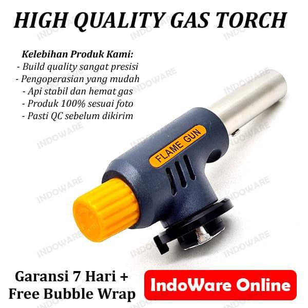 Gambar Portable Gas Torch / BBQ Blow Torch / Flame Gun / Korek - Hitam dari Indoware Online undefined Tokopedia