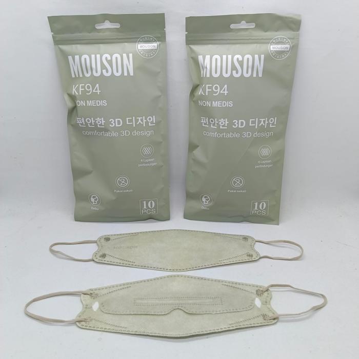 Gambar Masker KF94 Korea Face Mask Non Medis - Mou GreenMoca dari Golden Celluler undefined Tokopedia