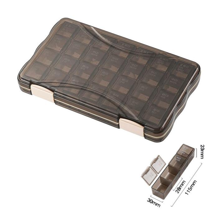 Gambar 21/28 Slots Kotak Obat 7 Hari Tempat Obat Harian Medicine Box Weekly - 28 Slots dari Penny-Y undefined Tokopedia