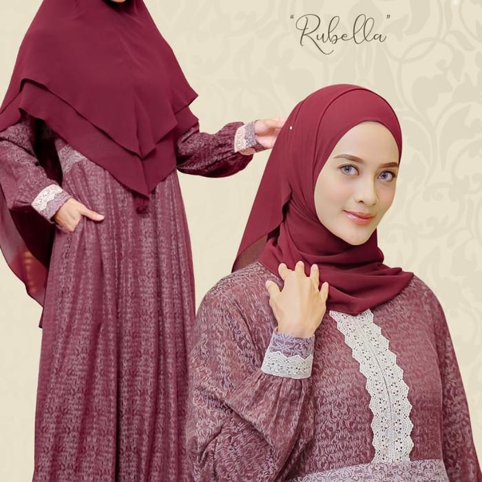 Gambar Gamis Humaira Dress By Attin Gamis Saja - rubella, XXL dari muslimbagus undefined Tokopedia