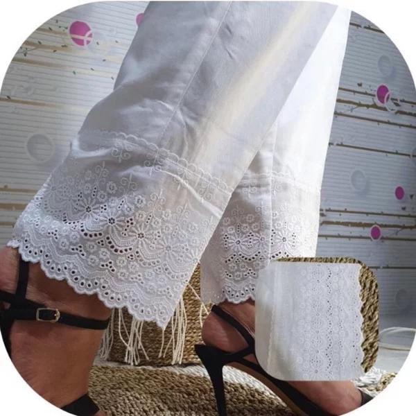 Gambar Celana Katun Wanita Renda Perlengkapan Haji Umroh Wanita Dalaman Gamis - Putih, M dari Toko Haji Ilyasa undefined Tokopedia