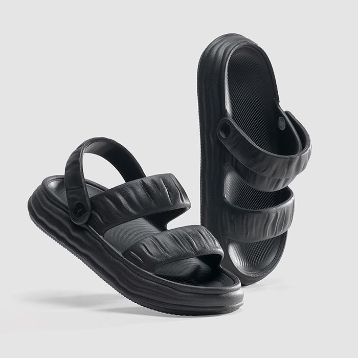 Gambar Sendal Selop Wanita Sandal Slop Karet 6677 Sendal Rumah Model Slip On - Hitam, 40-41 dari Mynoona Toona undefined Tokopedia