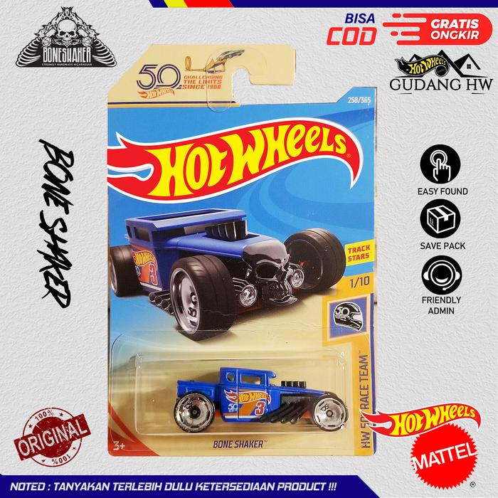 Jual HOT WHEELS BONE SHAKER LOT H2020 BLACK 50TH Kota Depok