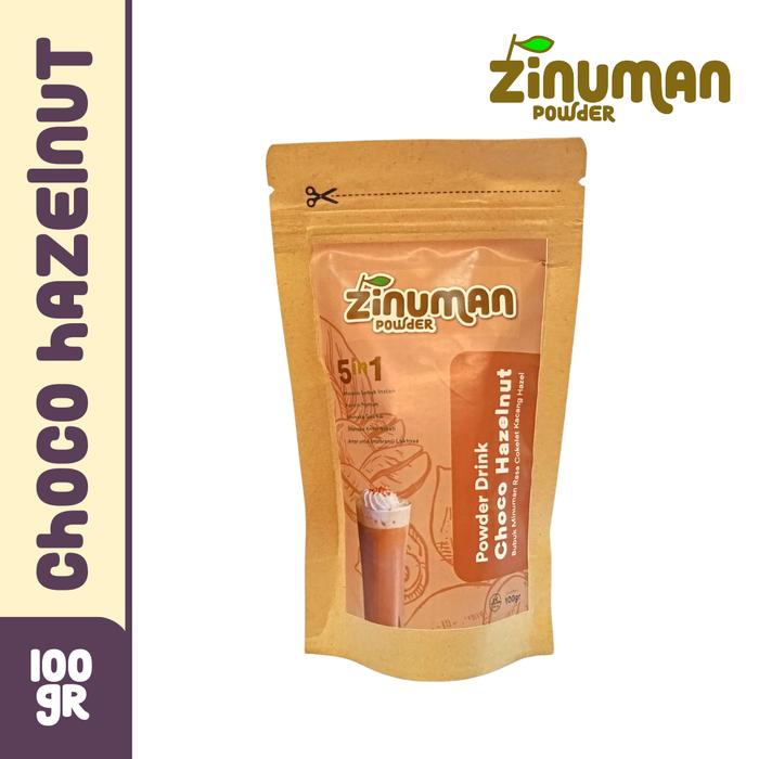 Gambar ZINUMAN POWDER Minuman Bubuk Instant Rasa CHOCO HAZELNUT - 100gr dari Zinuman Official undefined Tokopedia