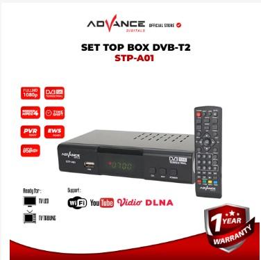 Gambar STB Set Top Box Advance TV Digital Receiver Penerima Siaran Full HD - STP-A01 dari Advance Official Electronics undefined Tokopedia