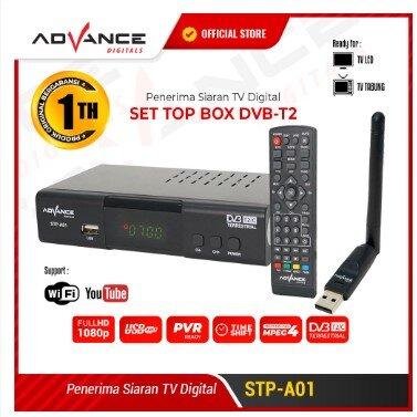 Gambar STB Set Top Box Advance TV Digital Receiver Penerima Siaran Full HD - STP DAN WF dari Advance Official Electronics undefined Tokopedia