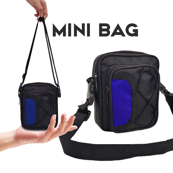 Gambar Tas Selempang Pria HP Tas HP Pria 6 Inch Tas Pinggang Pria - Biru dari Griya Etnik Tas_NEW undefined Tokopedia