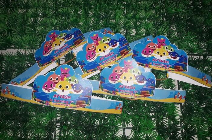 Gambar TOPI ULTAH BABY SHARK - BABY SHARK dari Kayla Tas Souvenir undefined Tokopedia