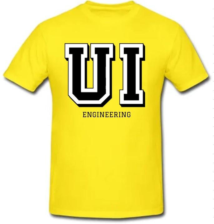 Gambar Kaos T-Shirt UI dengan 2 macam Karakter UI, Kuning, Custom Fakultas - UI Besar, M dari Kaos Musik Banget undefined Tokopedia