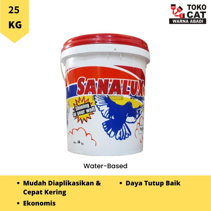 Gambar Cat Tembok Ekonomis Sanalux 25 Kg Warna Putih dari Toko Cat Warna Abadi undefined Tokopedia
