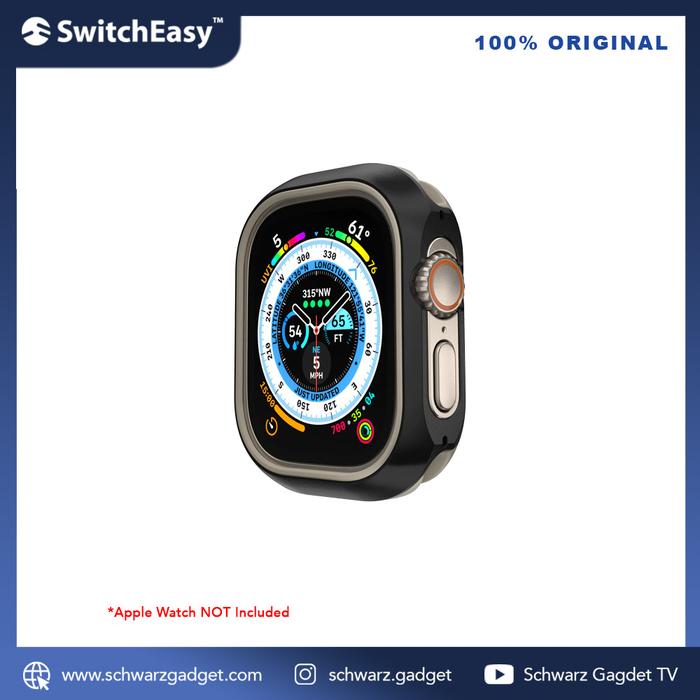 Gambar Case Apple Watch Ultra 49mm Switcheasy Odyssey Aluminum TPU casing - Midnight Black dari schwarz gadget surabaya undefined Tokopedia