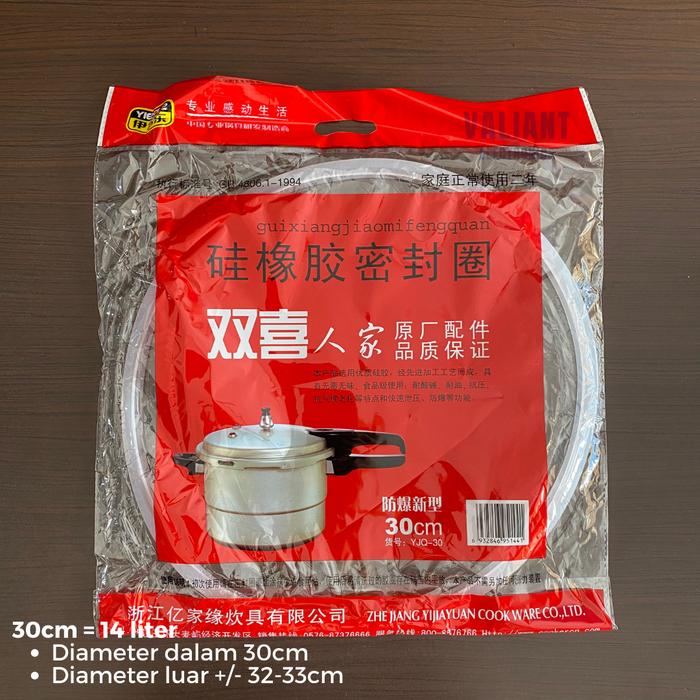 Gambar Karet Seal Panci Presto Pressure Cooker Ukuran 18 20 22 24 26 28 30 32 - 30cm dari Valiant Electronics TOP undefined Tokopedia