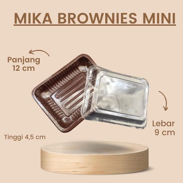 Gambar MIKA BROWNIES MINI / BOX MIKA CAKE MINI + TUTUP dari Berkat JatinegaraTBK undefined Tokopedia