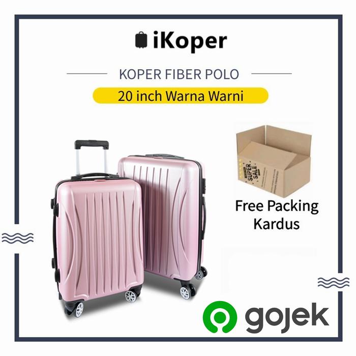 Gambar Koper 20 Inch Polo koper Size Koper Fiber Koper Import Koper Murah - RoseGold dari polo official shop undefined Tokopedia