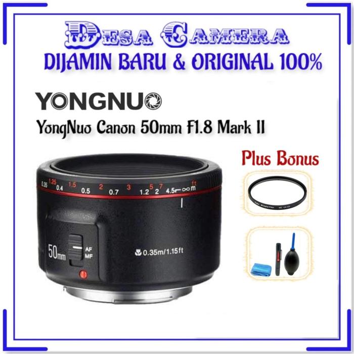 Jual Lensa Yongnuo 50mm Mark II Canon White Kota