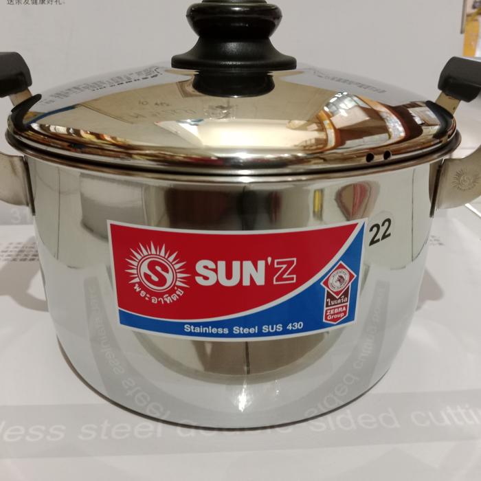Gambar sauce pot stainless sun / panci stainless sun - 22cm(4,5L) dari best home kitchen undefined Tokopedia