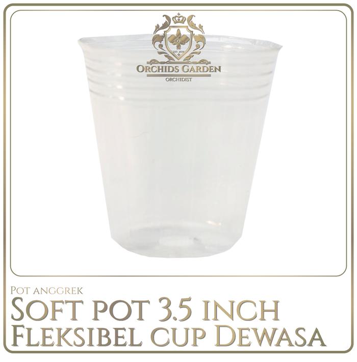Gambar ORCHIDSGARDEN Soft Pot Bening Fleksibel Anggrek Flexible Transparan - Soft Pot 3.5 dari OrchidsGarden undefined Tokopedia