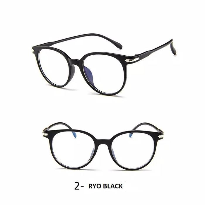 Gambar KACAMATA ANTI RADIASI KACA MATA 15959 Frame Sunglasses Lensa Import - 15959 Ryo Black dari pacificeyewear undefined Tokopedia