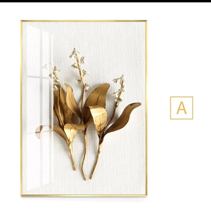 Gambar Pajangan hiasan Dinding bunga 3D Gambar timbul /flower painting frame - A 40×60 dari velins sinar undefined Tokopedia