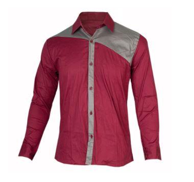 Gambar FortKlass Hobbs Kemeja Polos Pria Lengan Panjang Kasual Cowok Kemeja - MAROON, M dari Fortklass undefined Tokopedia
