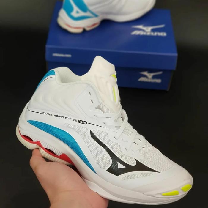 Gambar SEPATU VOLLY MIZUNO WAVE LIGHTNING Z6 MID PRIA QUALITY ORIGINAL IMPORT - WHITE, 41 dari dapa sport undefined Tokopedia