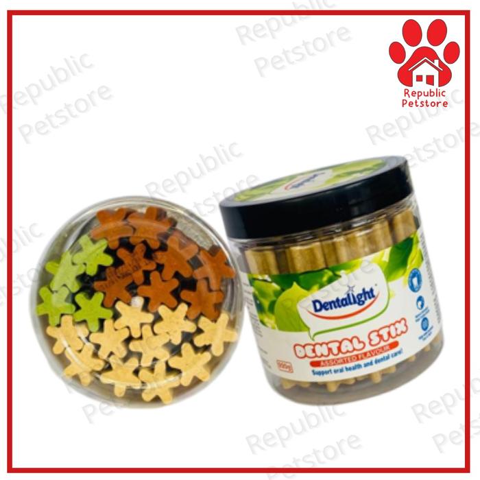 Gambar Dentalight Dental Stix Dog 220gr - Dog Treats Snack Pembersih Gigi - Mix dari Republic Petstore undefined Tokopedia