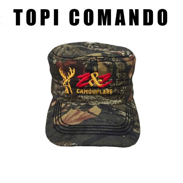 Gambar Topi comando camo perbakin/Topi komando topi berburu / topi hunting - Comando Z&Z dari Balad bolang undefined Tokopedia