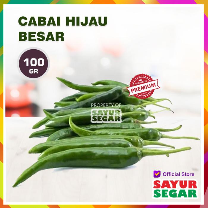 Gambar CABAI HIJAU BESAR [250g] FRESH - 100g dari Sayur Segar undefined Tokopedia