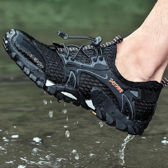 Gambar Sepatu Gunung Sepatu Hiking Sepatu Tracking Sepatu Rafting Camping - Hitam, 39 dari UWAIS STORE17 undefined Tokopedia