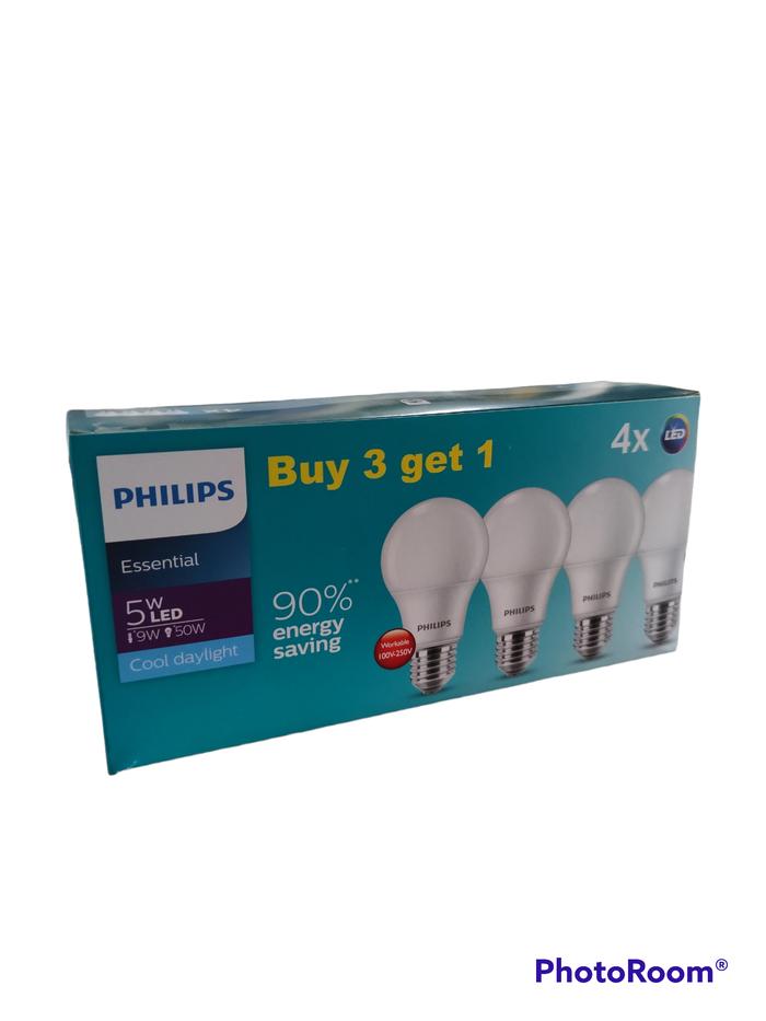 Gambar LAMPU LED BULB PHILIPS 4w 6w 8w 10w 12w 14.5w WATT Putih MULTIPACK - ESS BULB 5W dari mitra philips jakarta undefined Tokopedia