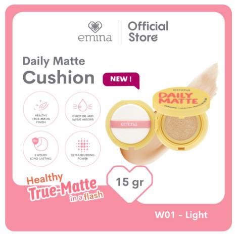 Gambar EMINA Daily Matte Cushion SPF 25 PA ++ 15 gr - W01 Light dari Emencosmetic undefined Tokopedia