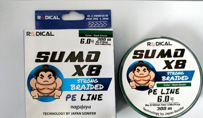 Gambar Senar pancing braid pe line radical sumo X8 300m hijau - green 300m 6.0 dari nagajaya123 undefined Tokopedia