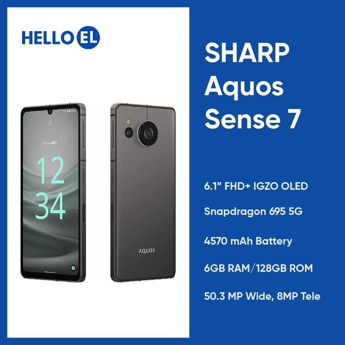 Gambar SHARP Aquos Sense 7 Sense7 5G Snapdragon 695 6.1" FHD+ OLED 50.3MP - Black dari Hello El Official undefined Tokopedia
