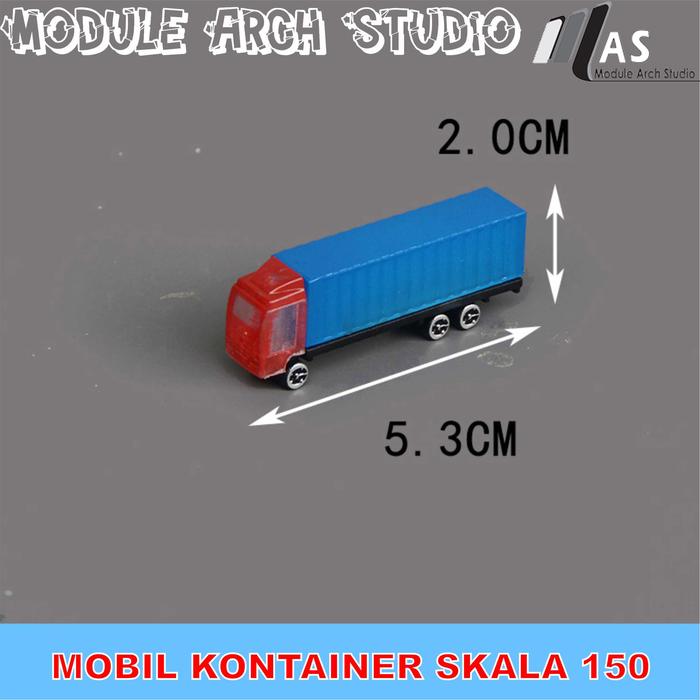 Gambar Maket Mobil Container - Miniatur Kontener - Maket Mobil Barang - Skala 1:150 dari Module Arch Studio undefined Tokopedia