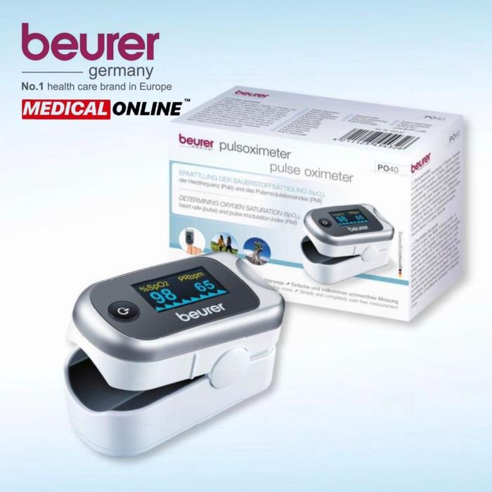 Gambar BEURER PO60 PO-60 FINGER PULSE BLUETOOTH OXIMETER SATURASI OKSIGEN - PO-40 dari MEDICAL ONLINE_NEW undefined Tokopedia