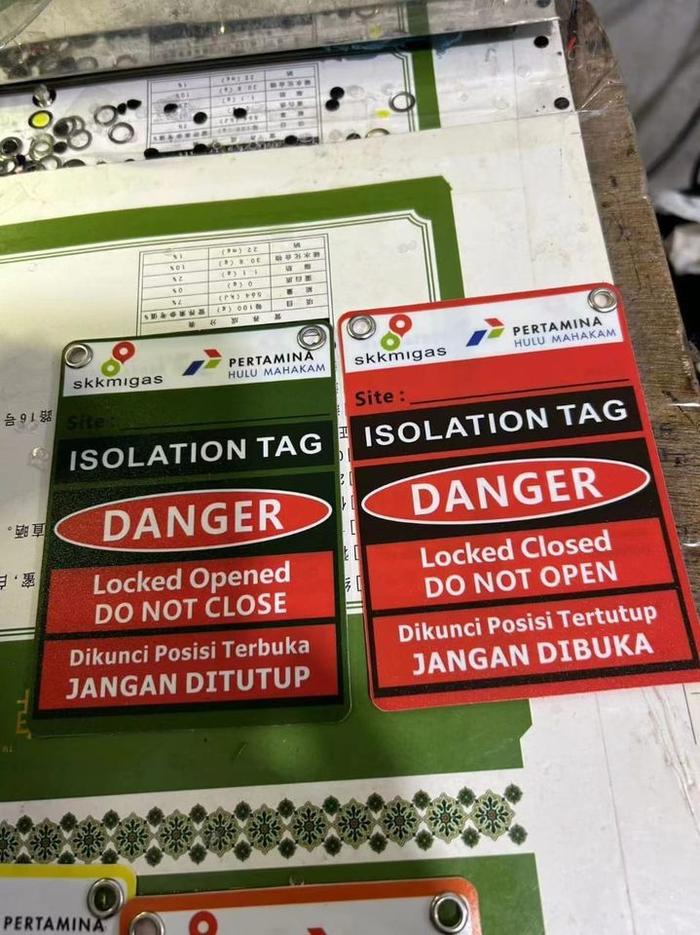 Gambar Custom Safety Tags - PERTAMINA dari Malikha&Nahla undefined Tokopedia