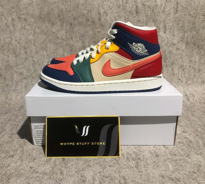 Air Jordan Mid Multi Color 2022 W Dn3738-400 100 Authentic